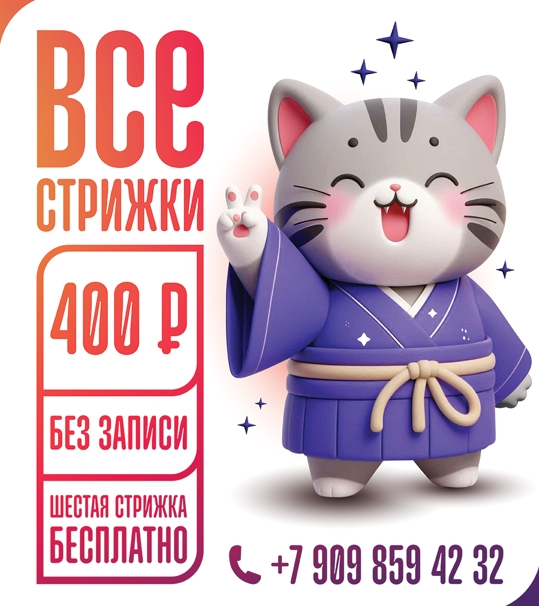 Стильные стрижки по доступным ценам 